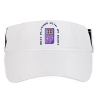 Quit Playing With My Heart Retro Video Game Adult Drive Performance Visor