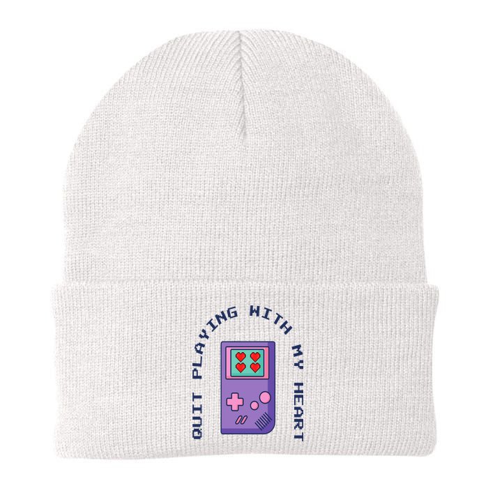 Quit Playing With My Heart Retro Video Game Beanie