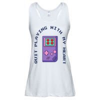 Quit Playing With My Heart Retro Video Game Ladies Essential Flowy Tank