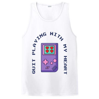 Quit Playing With My Heart Retro Video Game PosiCharge Competitor Tank