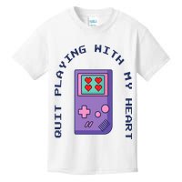Quit Playing With My Heart Retro Video Game Kids T-Shirt