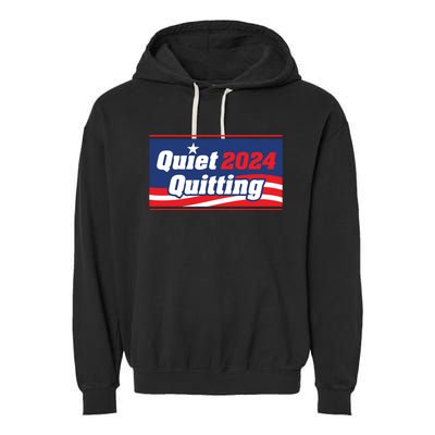 Quiet Quitting 24 Garment-Dyed Fleece Hoodie