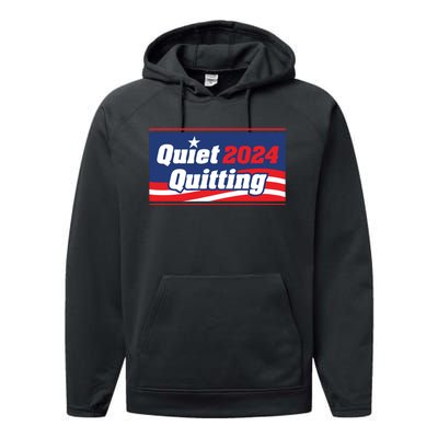 Quiet Quitting 24 Performance Fleece Hoodie