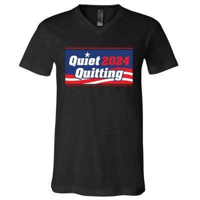 Quiet Quitting 24 V-Neck T-Shirt