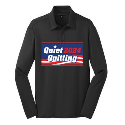 Quiet Quitting 24 Silk Touch Performance Long Sleeve Polo