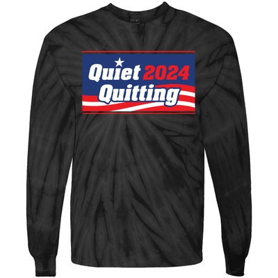 Quiet Quitting 24 Tie-Dye Long Sleeve Shirt