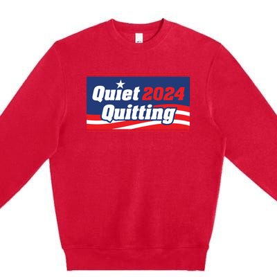 Quiet Quitting 24 Premium Crewneck Sweatshirt