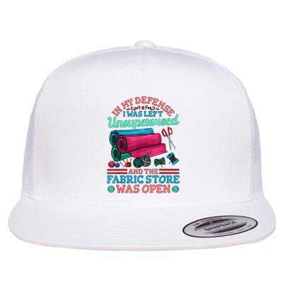 Quilting Quilter And The Fabric Stone Was Open Flat Bill Trucker Hat