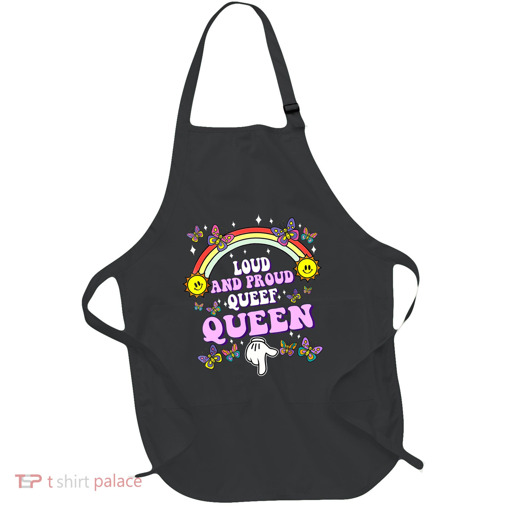 Queef Queen Embarrassing Queefed Inappropriate Queefing  Full-Length Apron With Pockets
