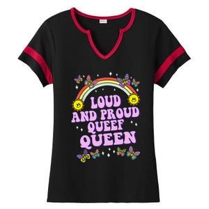 Queef Queen Embarrassing Queefed Inappropriate Queefing Ladies Halftime Notch Neck Tee