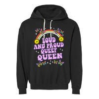 Queef Queen Embarrassing Queefed Inappropriate Queefing Garment-Dyed Fleece Hoodie
