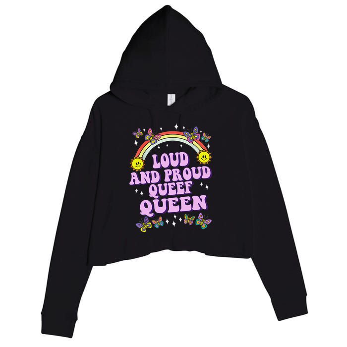 Queef Queen Embarrassing Queefed Inappropriate Queefing Crop Fleece Hoodie