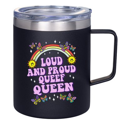 Queef Queen Embarrassing Queefed Inappropriate Queefing 12oz Stainless Steel Coffee Mug
