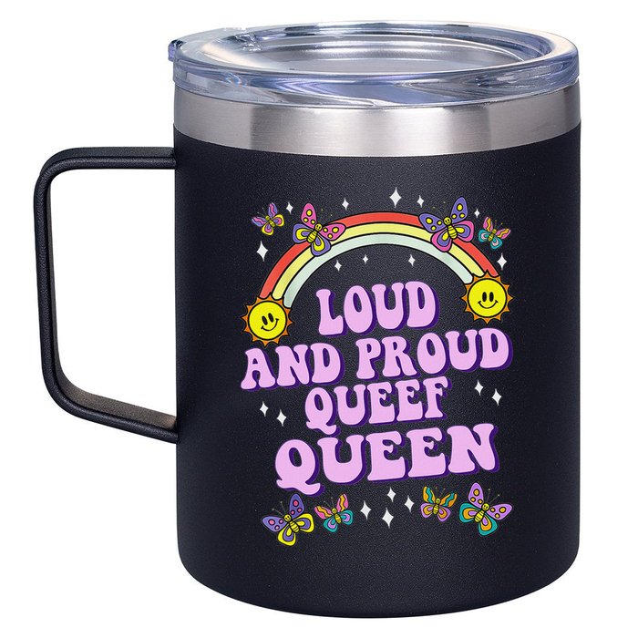 Queef Queen Embarrassing Queefed Inappropriate Queefing 12oz Stainless Steel Coffee Mug