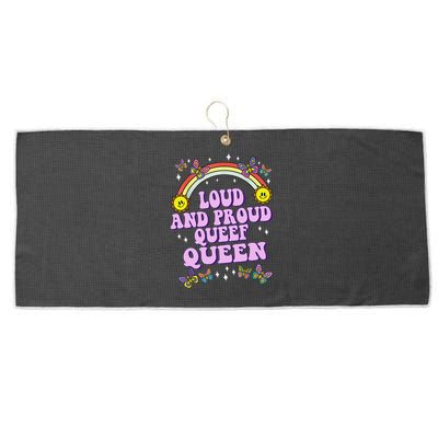Queef Queen Embarrassing Queefed Inappropriate Queefing Large Microfiber Waffle Golf Towel