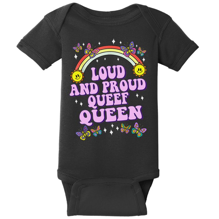Queef Queen Embarrassing Queefed Inappropriate Queefing Baby Bodysuit