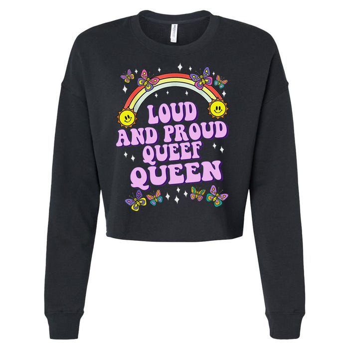 Queef Queen Embarrassing Queefed Inappropriate Queefing Cropped Pullover Crew