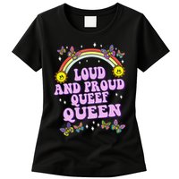 Queef Queen Embarrassing Queefed Inappropriate Queefing Womens T-Shirt