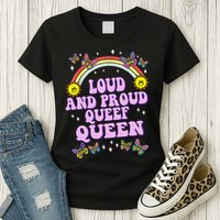 Queef Queen Embarrassing Queefed Inappropriate Queefing Womens T-Shirt