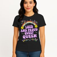 Queef Queen Embarrassing Queefed Inappropriate Queefing Womens T-Shirt