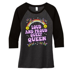 Queef Queen Embarrassing Queefed Inappropriate Queefing Women's Tri-Blend 3/4-Sleeve Raglan Shirt