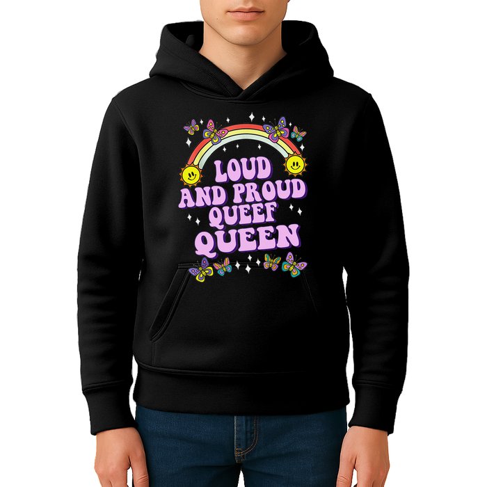 Queef Queen Embarrassing Queefed Inappropriate Queefing Kids Hoodie