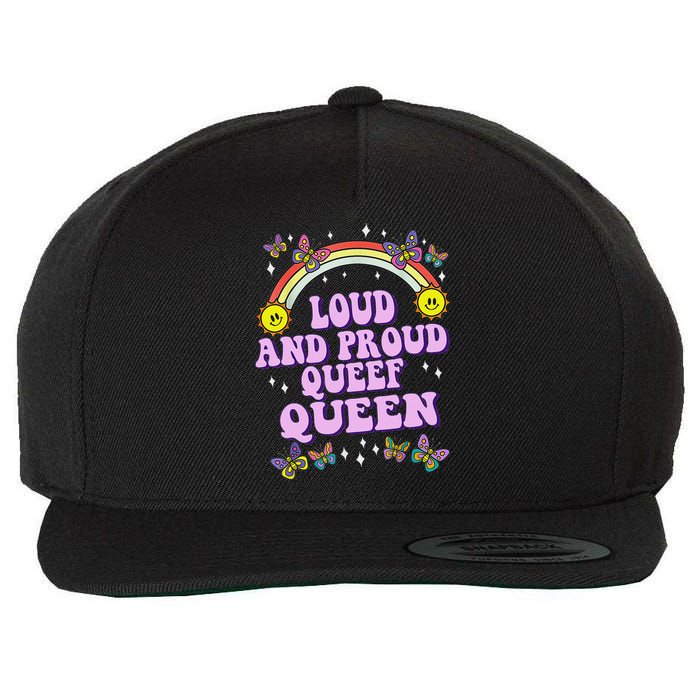 Queef Queen Embarrassing Queefed Inappropriate Queefing Wool Snapback Cap