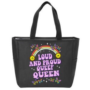 Queef Queen Embarrassing Queefed Inappropriate Queefing Zip Tote Bag