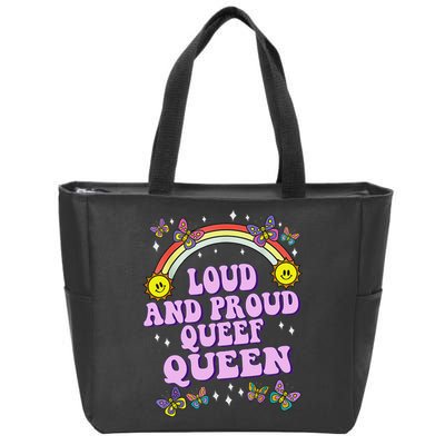 Queef Queen Embarrassing Queefed Inappropriate Queefing Zip Tote Bag