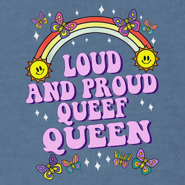 Queef Queen Embarrassing Queefed Inappropriate Queefing Garment-Dyed Sweatshirt