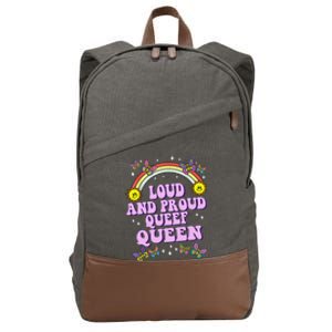 Queef Queen Embarrassing Queefed Inappropriate Queefing Cotton Canvas Backpack