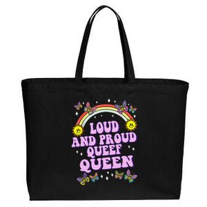 Queef Queen Embarrassing Queefed Inappropriate Queefing Cotton Canvas Jumbo Tote