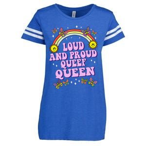 Queef Queen Embarrassing Queefed Inappropriate Queefing Enza Ladies Jersey Football T-Shirt