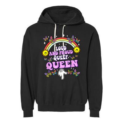 Queef Queen Embarrassing Queefed Inappropriate Queefing Garment-Dyed Fleece Hoodie