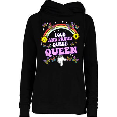 Queef Queen Embarrassing Queefed Inappropriate Queefing Womens Funnel Neck Pullover Hood
