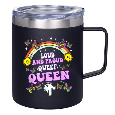 Queef Queen Embarrassing Queefed Inappropriate Queefing 12oz Stainless Steel Coffee Mug