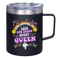 Queef Queen Embarrassing Queefed Inappropriate Queefing 12oz Stainless Steel Coffee Mug