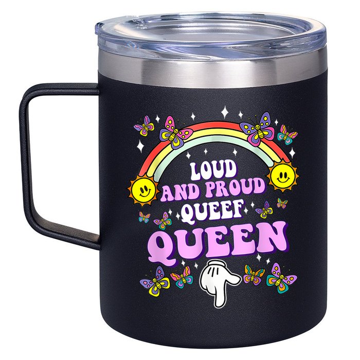 Queef Queen Embarrassing Queefed Inappropriate Queefing 12oz Stainless Steel Coffee Mug