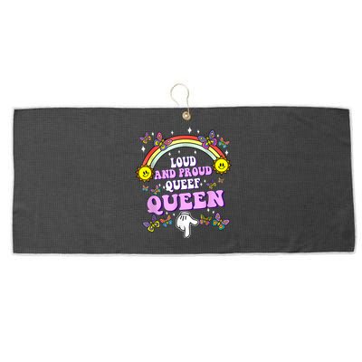 Queef Queen Embarrassing Queefed Inappropriate Queefing Large Microfiber Waffle Golf Towel