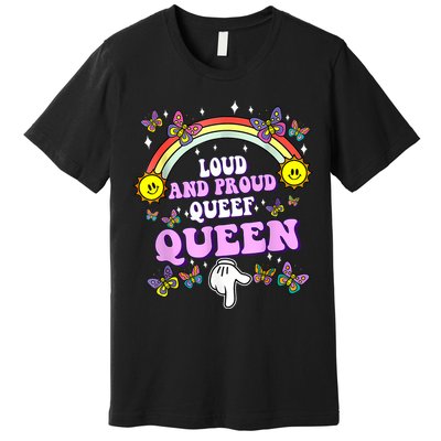 Queef Queen Embarrassing Queefed Inappropriate Queefing Premium T-Shirt
