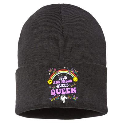 Queef Queen Embarrassing Queefed Inappropriate Queefing Sustainable Knit Beanie