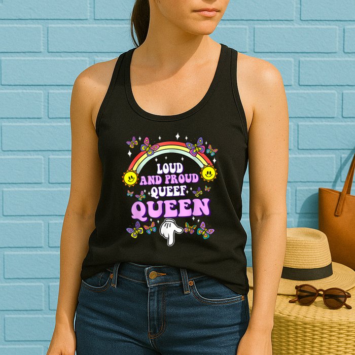 Queef Queen Embarrassing Queefed Inappropriate Queefing Womens Tank Top