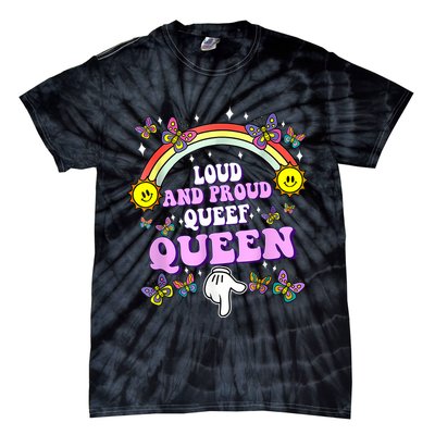 Queef Queen Embarrassing Queefed Inappropriate Queefing Tie-Dye T-Shirt