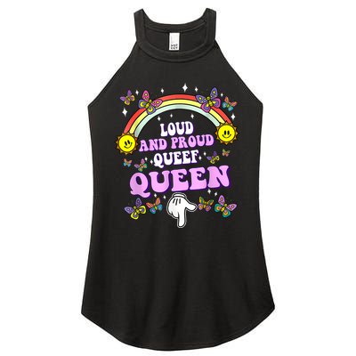 Queef Queen Embarrassing Queefed Inappropriate Queefing Women's Perfect Tri Rocker Tank