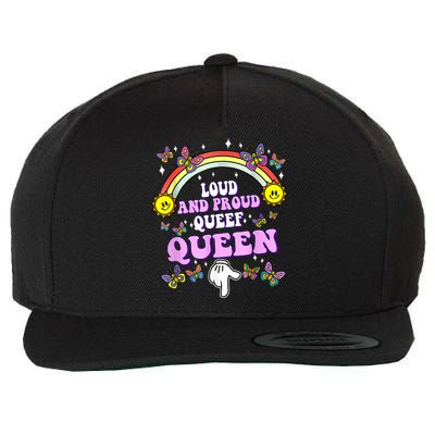 Queef Queen Embarrassing Queefed Inappropriate Queefing Wool Snapback Cap