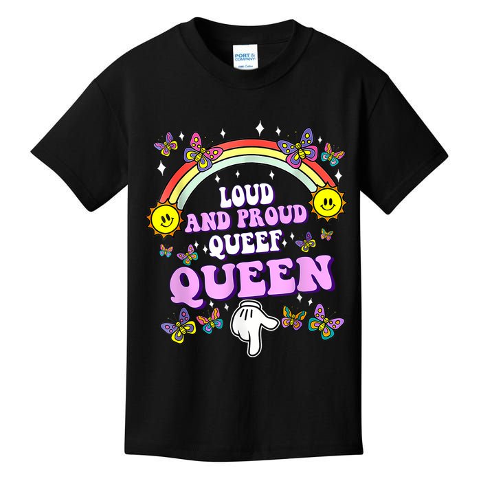Queef Queen Embarrassing Queefed Inappropriate Queefing Kids T-Shirt