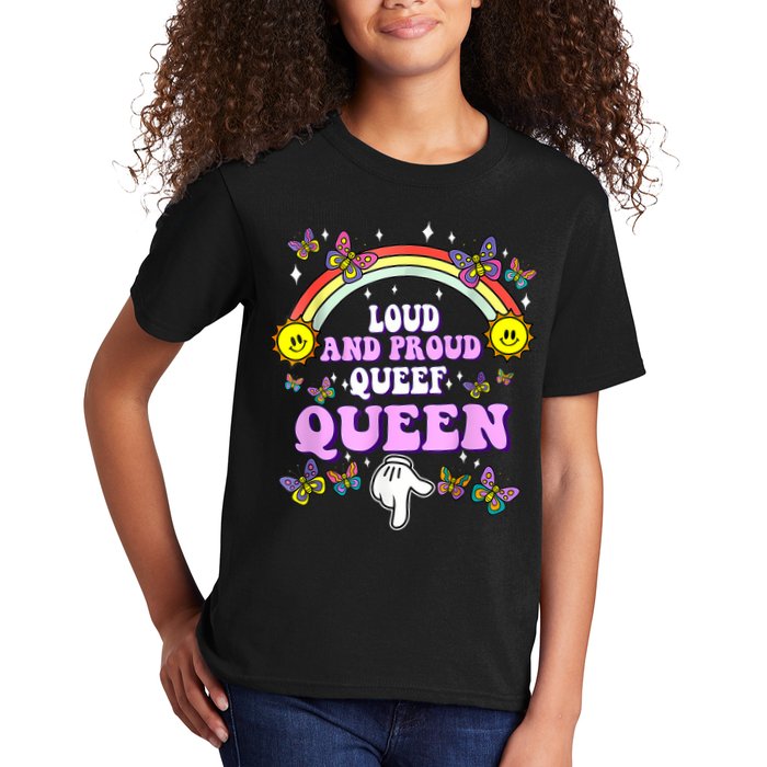 Queef Queen Embarrassing Queefed Inappropriate Queefing Kids T-Shirt