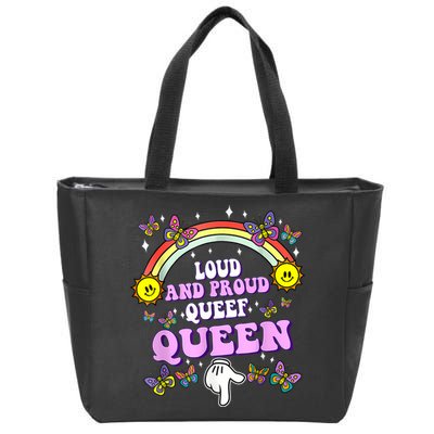 Queef Queen Embarrassing Queefed Inappropriate Queefing Zip Tote Bag