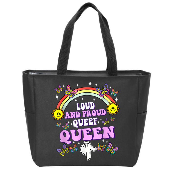 Queef Queen Embarrassing Queefed Inappropriate Queefing Zip Tote Bag
