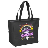Queef Queen Embarrassing Queefed Inappropriate Queefing Zip Tote Bag